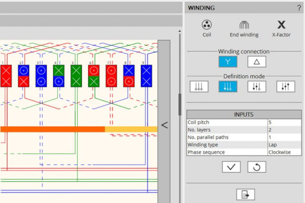 Altair FluxMotor yazılımında sargıların tanımlanması