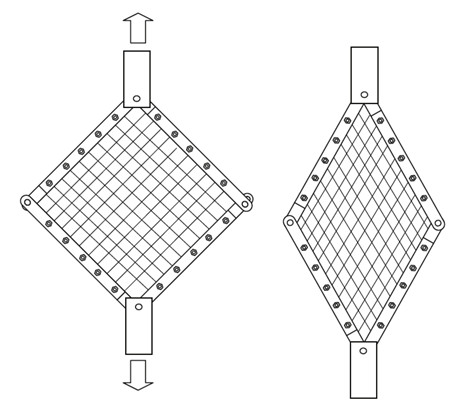Dokuma kumaş deformasyon öncesi sonrası