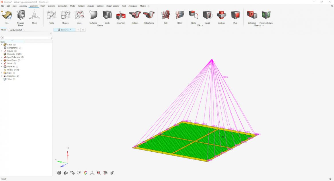 Altair HyperWorks - OptiStruct psd analizi