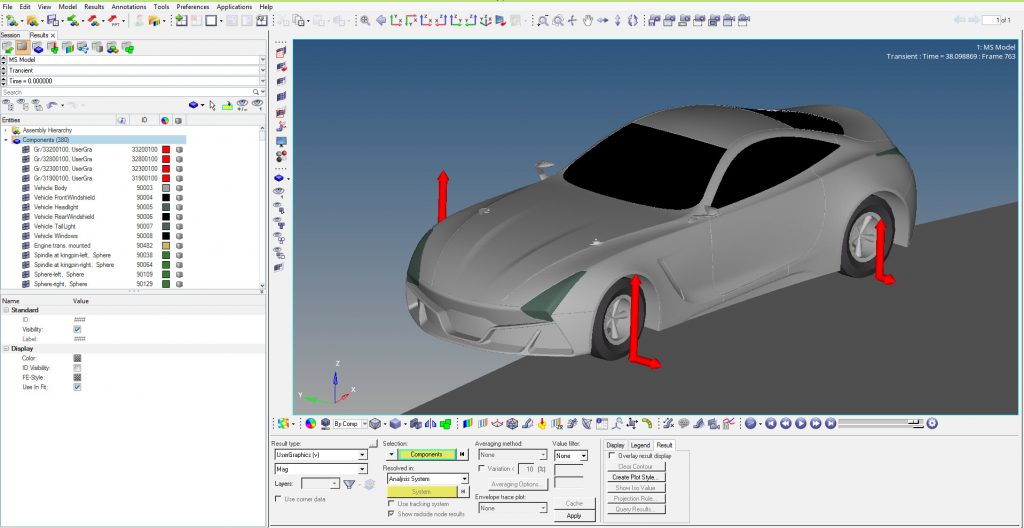 Reaksiyon kuvveti vektörel grafik gösteremi