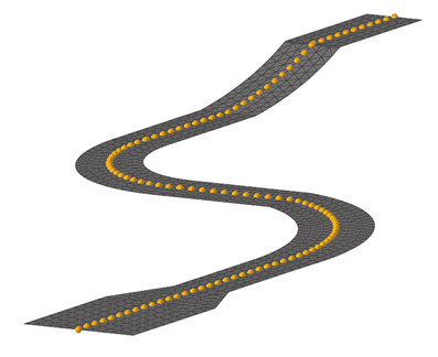 MotionSolve araç sürüş güzergahı