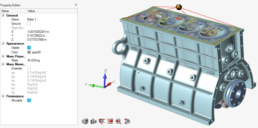 Altair Inspire, noktasal kütle sonucu