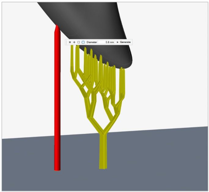 Altair Inspire Print3D elle (manuel) destek oluşturma