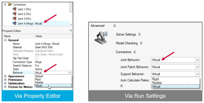 Inspire Motion, virtual joint tanımlama