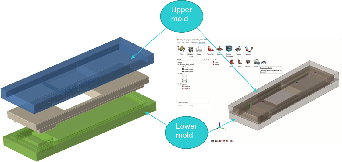 Altair PolyFoam kalıp parçaları import