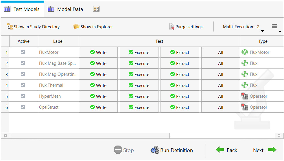 Altair HyperStudy, bağlantı ve iş akışı doğrulama