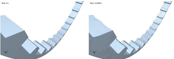 EDEM geometri deformasyon örneği