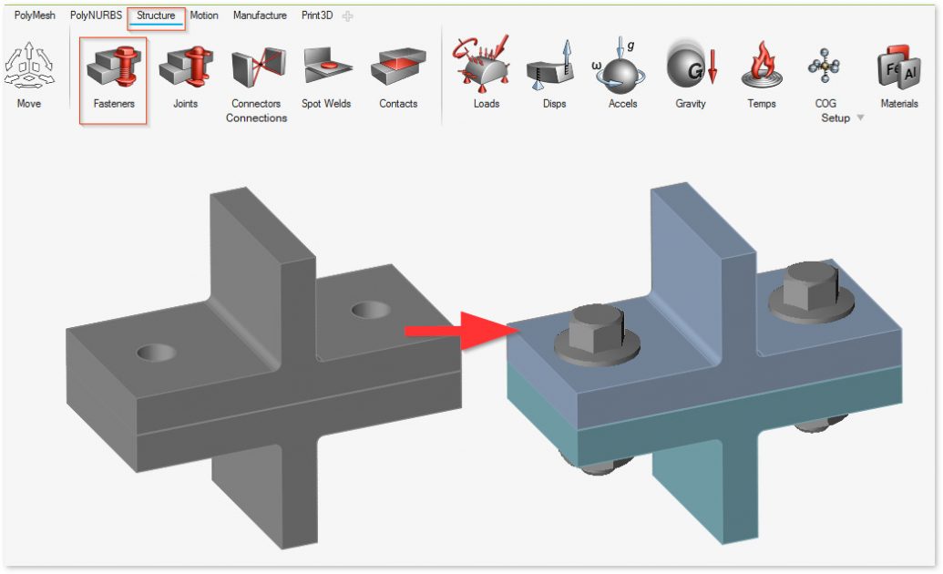 Altair Inspire yazılımında otomatik civata somun oluşturma