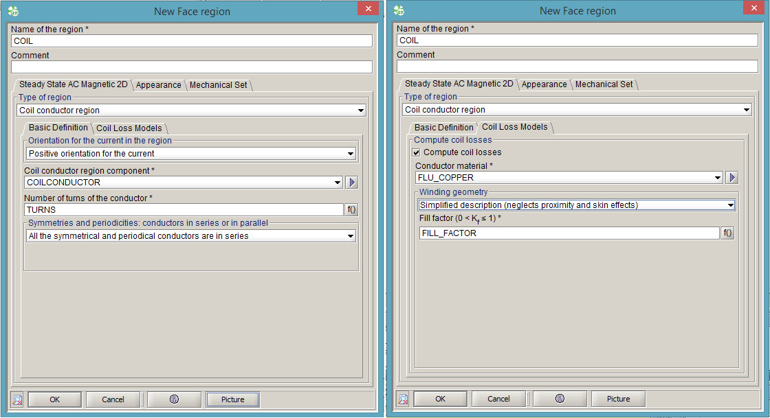 Altair Flux coil tanımlama