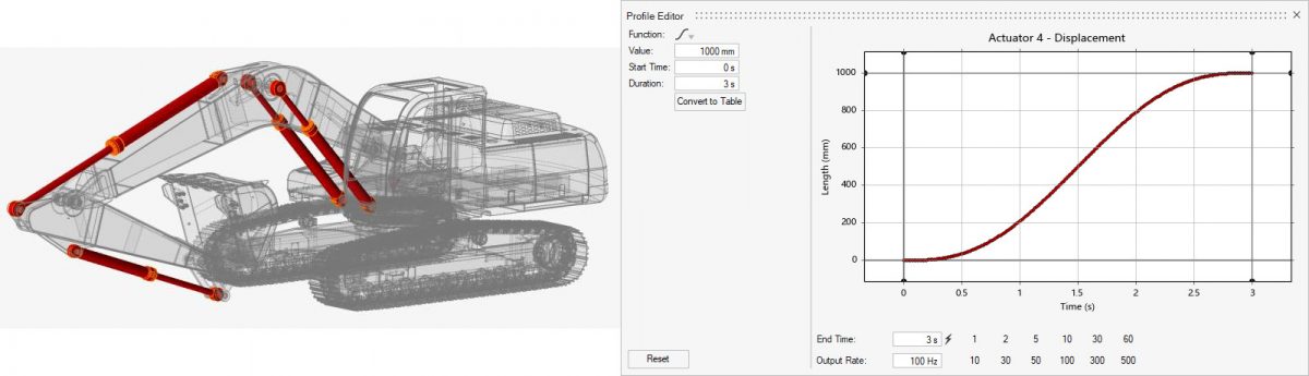 Altair Inspire Motion aktüatör tanımlama