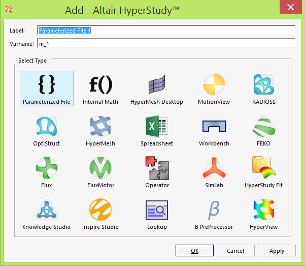 HyperStudy, OptiStruct ve RADIOSS doğrudan arayüz