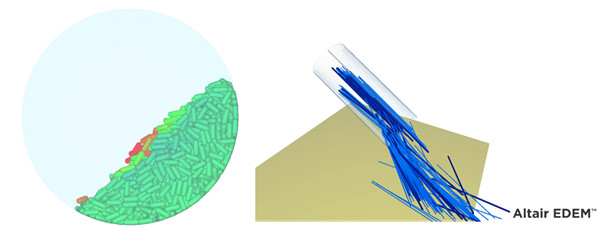 Altair EDEM spero silindirik parçacık çözücüsü