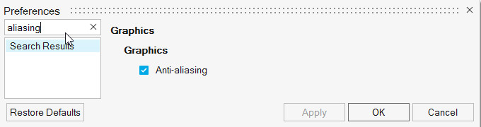 HyperWorks yazılımı tercihler menüsü