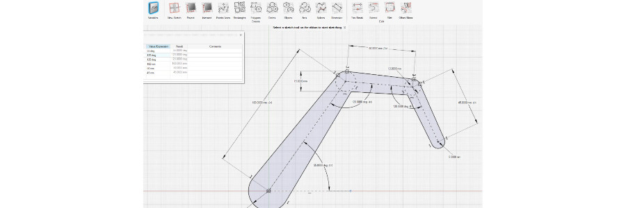 Altair HyperWorks 2021.2 sketch arayüzü