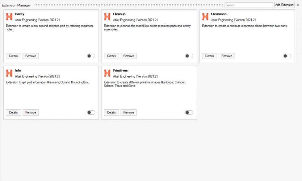 Altair Inspire Uzantı Yönecitici