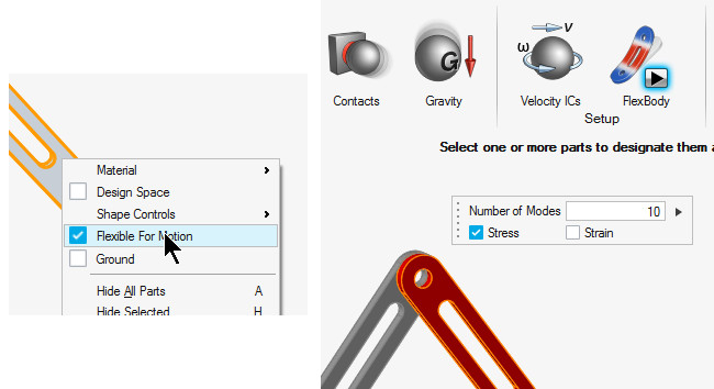 Altair Inspire Motion esnek cisim analizi