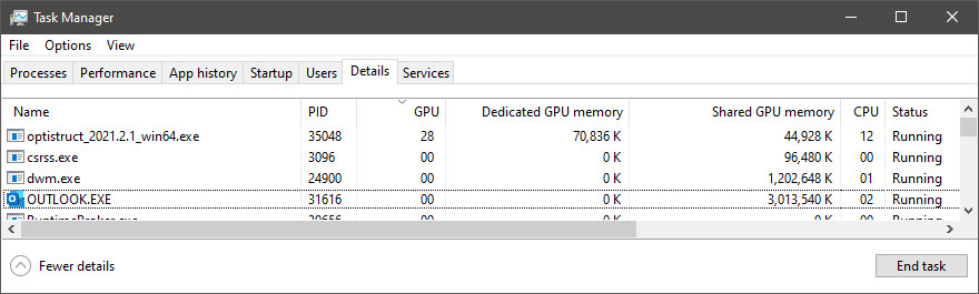 Windows10 GPU kullanımı izleme