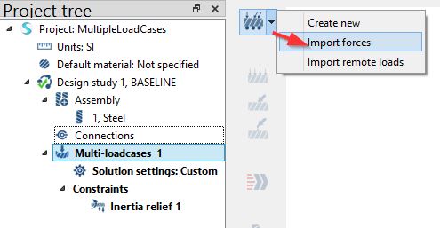 Altair SimSolid, birden fazla kuvvet bilgisini içeri alma