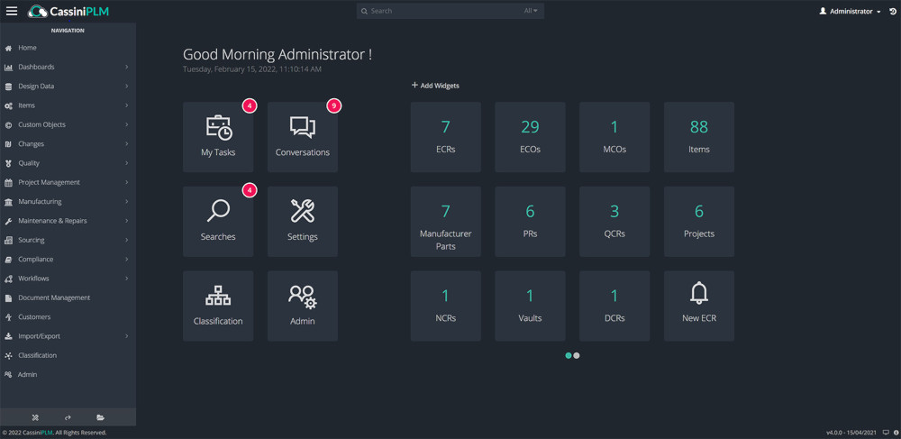Altair Cassini, bulut tabanlı PLM çözümü