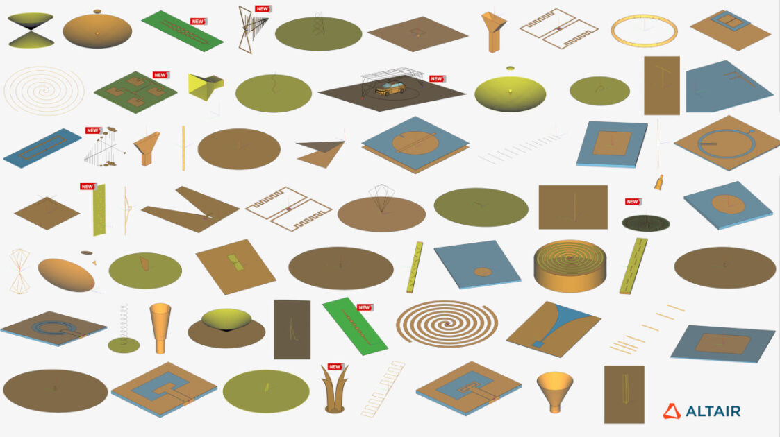 Altair Feko 2023 anten kütüphanesi